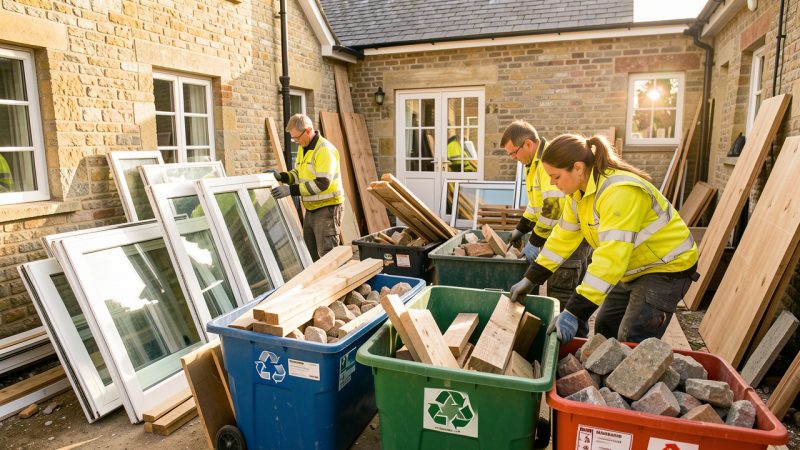 Comment réduire et recycler les déchets lors d’une rénovation énergétique ?