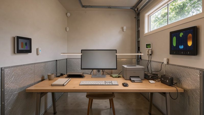 Domotique et économie d’énergie : quels équipements pour un bureau dans un garage ?