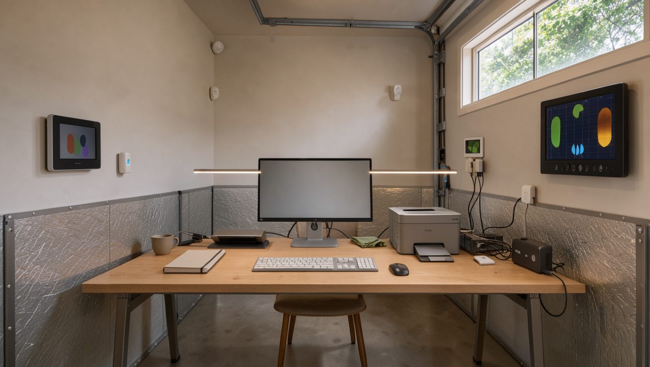 Domotique et économie d’énergie : quels équipements pour un bureau dans un garage ?